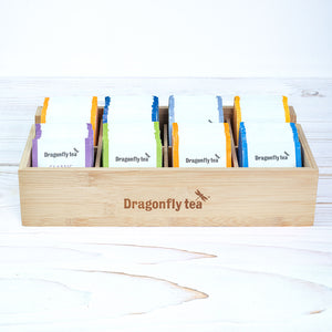Dragonfly Tea Bamboo Box Filled