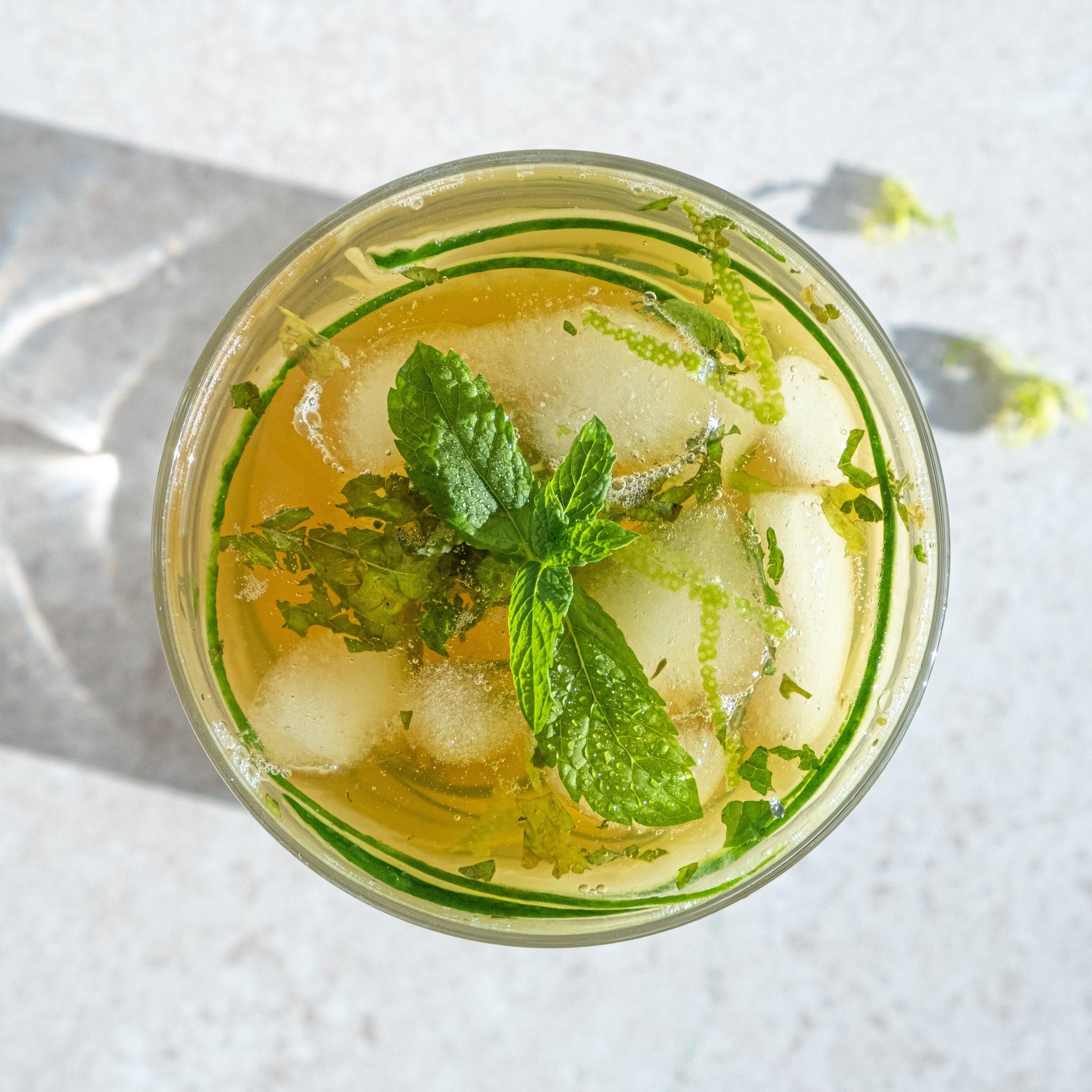 Clean Gin and Mint Mocktails