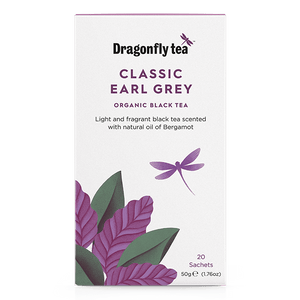 Classic Earl Grey Organic Black Tea - Dragonfly Tea